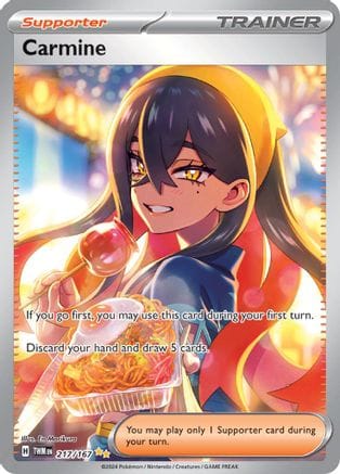 'Pokemon - 'Carmine 217/167  - Holofoil SV06 Twilight Masquerade - Special Illustration Rare