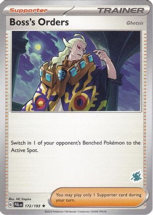 'Pokemon - 'Boss's Orders - Darkrai Deck 172/193  Battle Academy 2024 - Rare