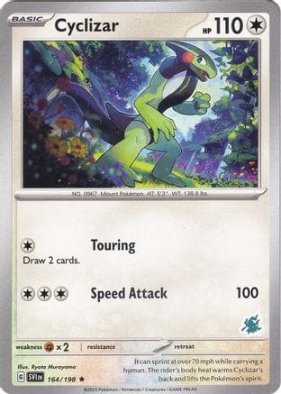 'Pokemon - 'Cyclizar - Darkrai Deck 164  Battle Academy 2024 - Rare