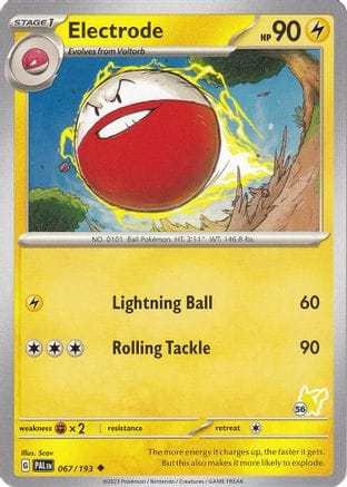 'Pokemon - 'Electrode - Pikachu 56 067  Battle Academy 2024 - Uncommon