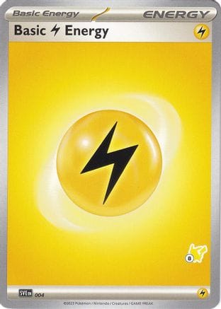'Pokemon - 'Basic Lightning Energy - Pikachu 8 004  Battle Academy 2024 - Common