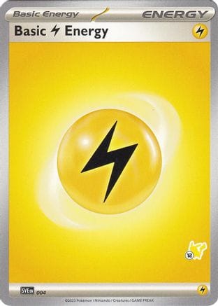 'Pokemon - 'Basic Lightning Energy - Pikachu 12 004  Battle Academy 2024 - Common