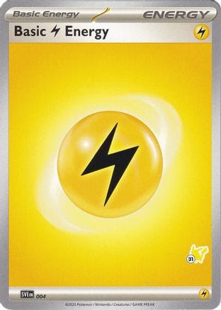 'Pokemon - 'Basic Lightning Energy - Pikachu 31 004  Battle Academy 2024 - Common