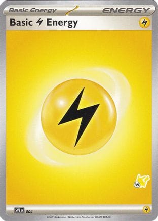 'Pokemon - 'Basic Lightning Energy - Pikachu 39 004  Battle Academy 2024 - Common