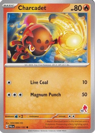'Pokemon - 'Charcadet - Armarouge 13 039  Battle Academy 2024 - Common