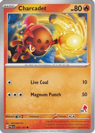 'Pokemon - 'Charcadet - Armarouge 56 039  Battle Academy 2024 - Common