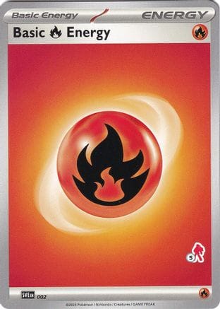 'Pokemon - 'Basic Fire Energy - Armarouge 5 002  Battle Academy 2024 - Unconfirmed