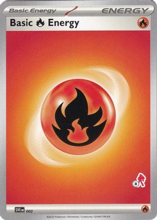 'Pokemon - 'Basic Fire Energy - Armarouge 8 002  Battle Academy 2024 - Unconfirmed