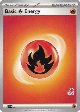 'Pokemon - 'Basic Fire Energy - Armarouge 11 002  Battle Academy 2024 - Unconfirmed