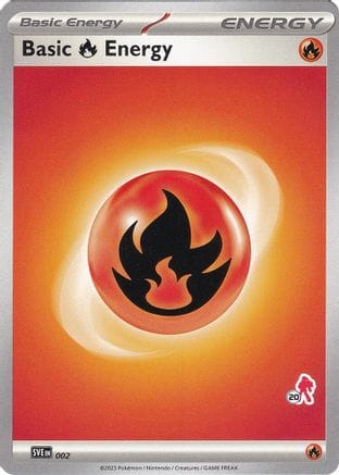 'Pokemon - 'Basic Fire Energy 002  Battle Academy 2024 - Unconfirmed