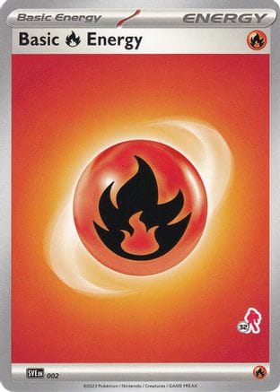 'Pokemon - 'Basic Fire Energy 002  Battle Academy 2024 - Unconfirmed