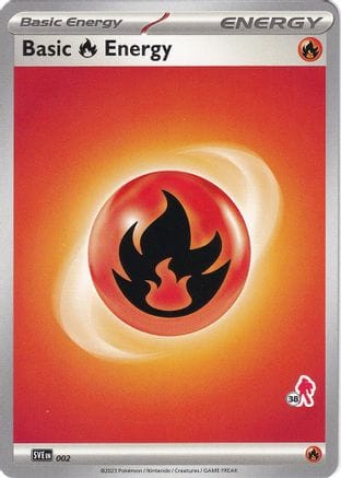 'Pokemon - 'Basic Fire Energy - Armarouge 38 002  Battle Academy 2024 - Unconfirmed