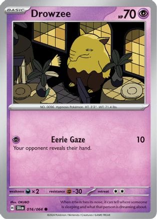 'Pokemon - 'Drowzee 016/064  SV Shrouded Fable - Common
