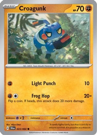 'Pokemon - 'Croagunk 023/064  SV Shrouded Fable - Common