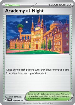 'Pokemon - 'Academy at Night 054/064  - Reverse Holofoil SV Shrouded Fable - Uncommon