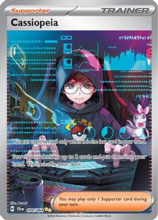 'Pokemon - 'Cassiopeia 094/064  - Holofoil SV Shrouded Fable - Special Illustration Rare