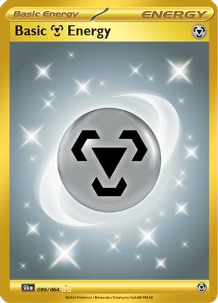 'Pokemon - 'Basic Metal Energy 099/064  - Holofoil SV Shrouded Fable - Hyper Rare