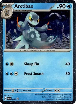 'Pokemon - 'Arctibax 064  - Holofoil SV Scarlet & Violet Promo Cards - Promo
