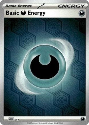 'Pokemon - 'Basic Darkness Energy (Reverse Holofoil) 007  - Reverse Holofoil SV Shrouded Fable - Common