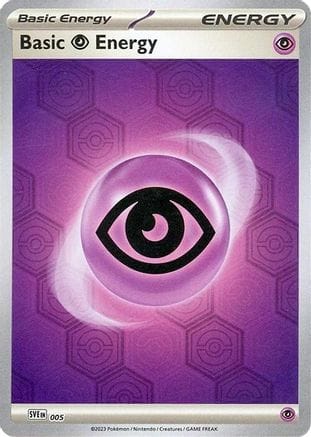'Pokemon - 'Basic Psychic Energy 005  - Reverse Holofoil SV Shrouded Fable - Common