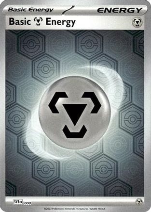 'Pokemon - 'Basic Metal Energy (Reverse Holofoil) 008  - Reverse Holofoil SV Shrouded Fable - Common