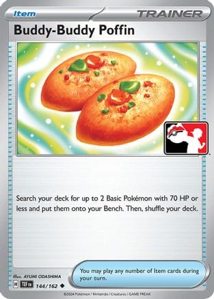 'Pokemon - 'Buddy-Buddy Poffin 144/162  - Holofoil Prize Pack Series Cards - Uncommon