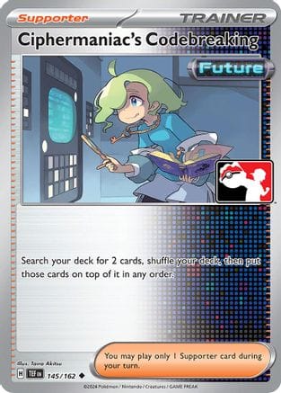 'Pokemon - 'Ciphermaniac's Codebreaking 145/162  Prize Pack Series Cards - Uncommon