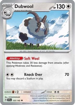 'Pokemon - 'Dubwool 125/142  SV07 Stellar Crown - Uncommon
