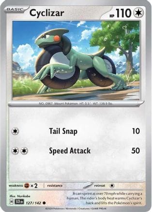 'Pokemon - 'Cyclizar 127/142  SV07 Stellar Crown - Common