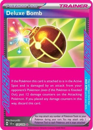 'Pokemon - 'Deluxe Bomb 134/142  - Holofoil SV07 Stellar Crown - ACE SPEC Rare