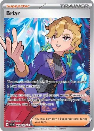 'Pokemon - 'Briar 163/142  - Holofoil SV07 Stellar Crown - Ultra Rare