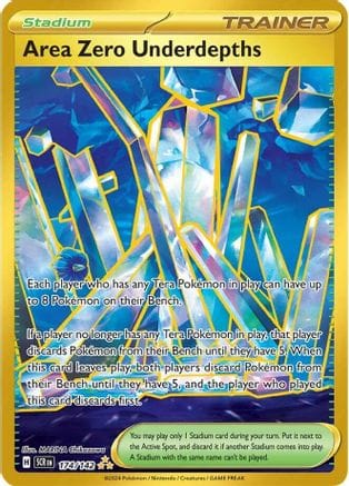 'Pokemon - 'Area Zero Underdepths 174/142  - Holofoil SV07 Stellar Crown - Hyper Rare