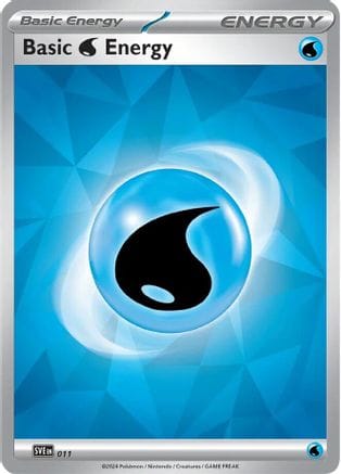 'Pokemon - 'Basic Water Energy 011  - Holofoil SVE Scarlet & Violet Energies - Common