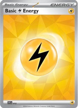 'Pokemon - 'Basic Lightning Energy 012  SVE Scarlet & Violet Energies - Common