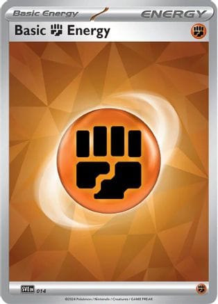 'Pokemon - 'Basic Fighting Energy 014  - Holofoil SVE Scarlet & Violet Energies - Common
