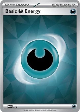 'Pokemon - 'Basic Darkness Energy 015  - Holofoil SVE Scarlet & Violet Energies - Common