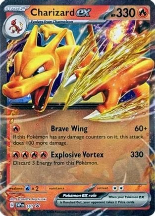 'Pokemon - 'Charizard ex 161  - Holofoil SV Scarlet & Violet Promo Cards - Promo