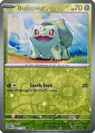 'Pokemon - 'Bulbasaur 001/165  - Holofoil Miscellaneous Cards & Products - Common