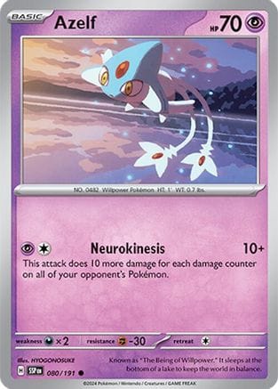 'Pokemon - 'Azelf 080/191  SV08 Surging Sparks - Common
