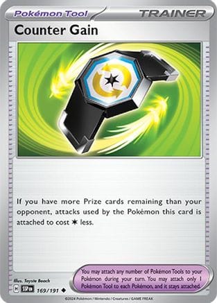 'Pokemon - 'Counter Gain 169/191  SV08 Surging Sparks - Uncommon