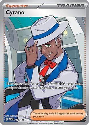'Pokemon - 'Cyrano 230/191  - Holofoil SV08 Surging Sparks - Ultra Rare