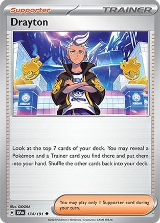 'Pokemon - 'Drayton 174/191  SV08 Surging Sparks - Uncommon