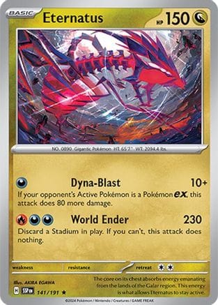 'Pokemon - 'Eternatus 141/191  - Holofoil SV08 Surging Sparks - Rare