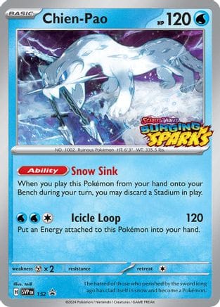 'Pokemon - 'Chien 152  - Holofoil SV Scarlet & Violet Promo Cards - Promo