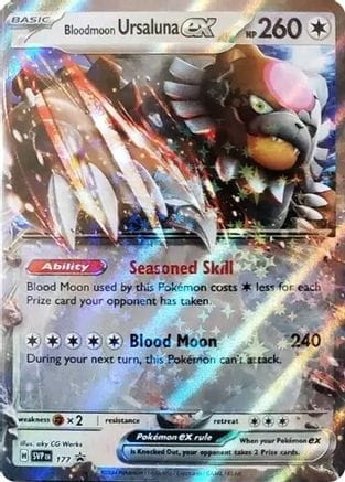 'Pokemon - 'Bloodmoon Ursaluna ex 177  - Holofoil SV Scarlet & Violet Promo Cards - Promo
