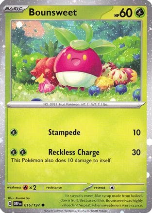 'Pokemon - 'Bounsweet 016/197  - Holofoil Miscellaneous Cards & Products - Common