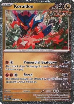 'Pokemon - 'Koraidon 119/162  - Holofoil Miscellaneous Cards & Products - Rare