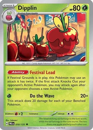 'Pokemon - 'Dipplin 010/131  SV Prismatic Evolutions - Uncommon