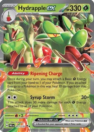 'Pokemon - 'Hydrapple ex 011/131  - Holofoil SV Prismatic Evolutions - Double Rare
