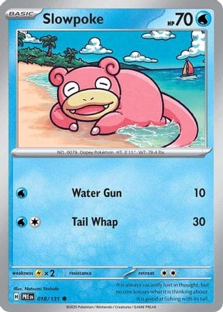 'Pokemon - 'Slowpoke 018/131  SV Prismatic Evolutions - Common